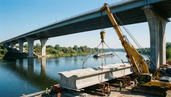 Временные перекрытия Тургеневского моста в Краснодаре в конце января Временные перекрытия Тургеневского моста в Краснодаре в конце января