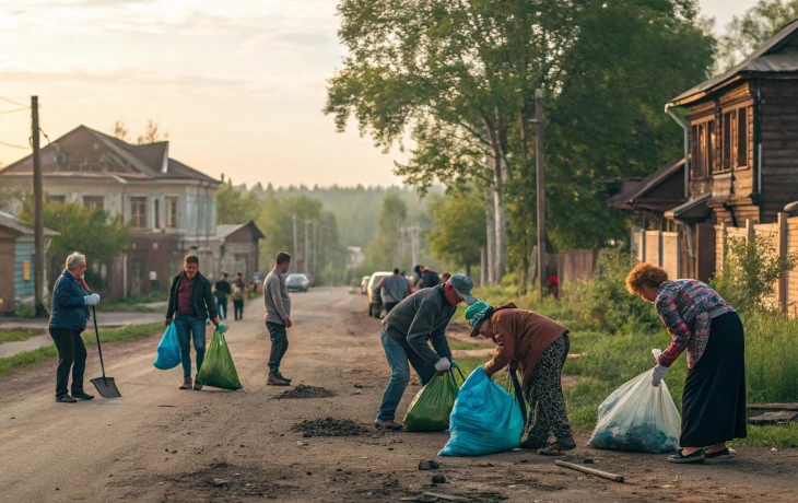 ТОС "Ширванский" показал пример: грандиозный субботник объединил станицу ТОС "Ширванский" показал пример: грандиозный субботник объединил станицу