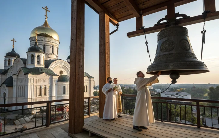 Новый колокол освятили в храме Николая Чудотворца Новый колокол освятили в храме Николая Чудотворца