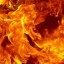 Крупный пожар в Домбае