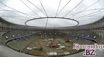 Срок сдачи футбольного стадиона "Краснодар" неизменен