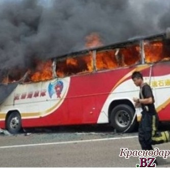 ​Авария  пассажирского автобуса на Тайване