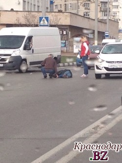 Сбита женщина прямо на пешеходном переходе