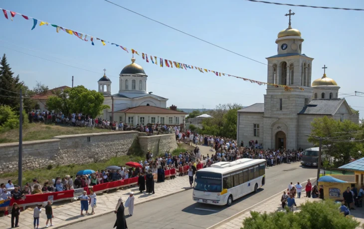 Бесплатный автобус в Севастополе доставит гостей на праздник в «Новом Херсонесе» Бесплатный автобус в Севастополе доставит гостей на праздник в «Новом Херсонесе»