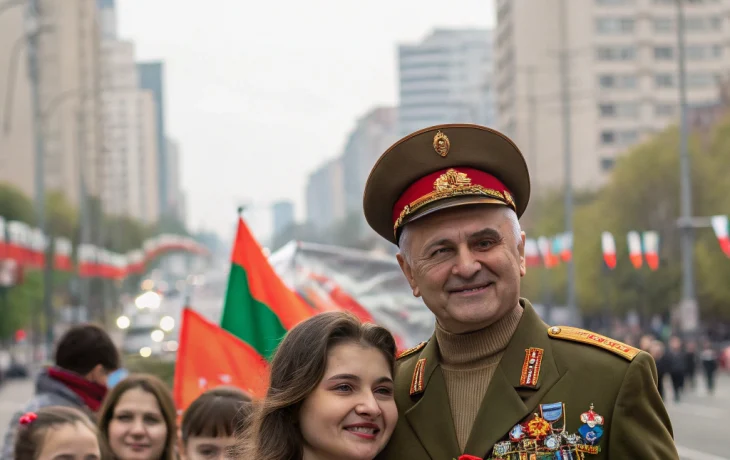 Отец Маргариты Симоньян с Знаменем Победы у памятника в Краснодаре Отец Маргариты Симоньян с Знаменем Победы у памятника в Краснодаре