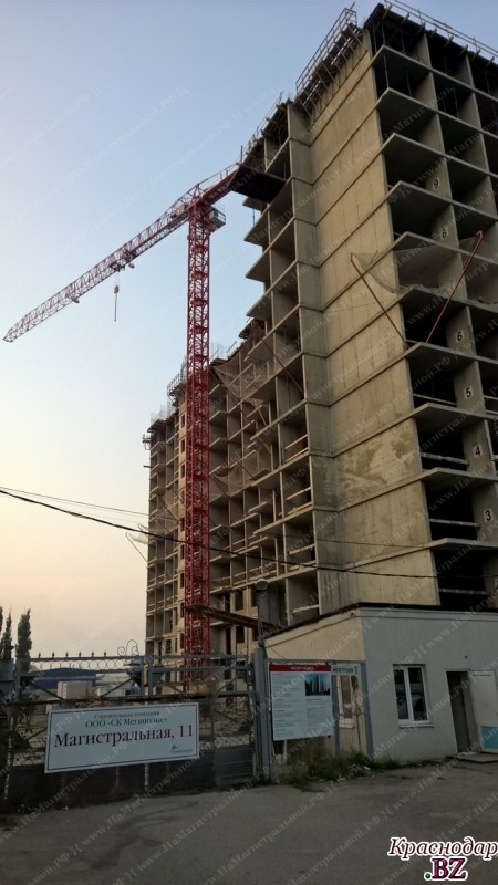 На Магистральной 11, фотография строительства ЖК от 31 июля 2016 года № 2