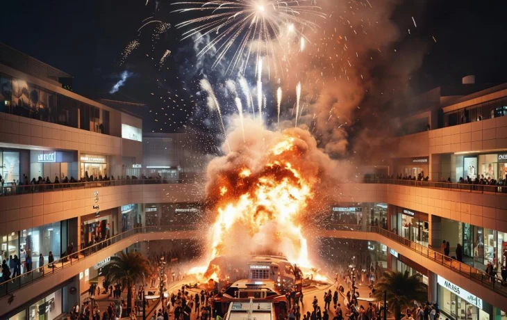 Магазин пиротехники загорелся в Краснодарском крае 4 июля Магазин пиротехники загорелся в Краснодарском крае 4 июля