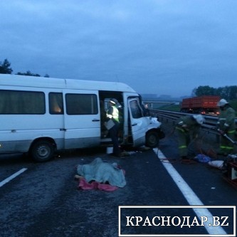 На Дону в дорожной аварии погибли 6 пассажиров микроавтобуса