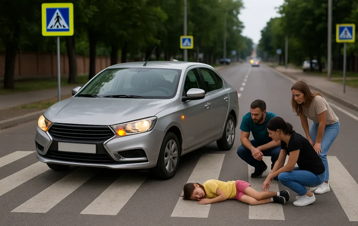 В Горячем Ключе иномарка сбила 9-летнюю девочку на «зебре» В Горячем Ключе иномарка сбила 9-летнюю девочку на «зебре»