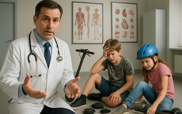 Травматолог объяснил, почему опасна езда вдвоем на самокате Травматолог объяснил, почему опасна езда вдвоем на самокате