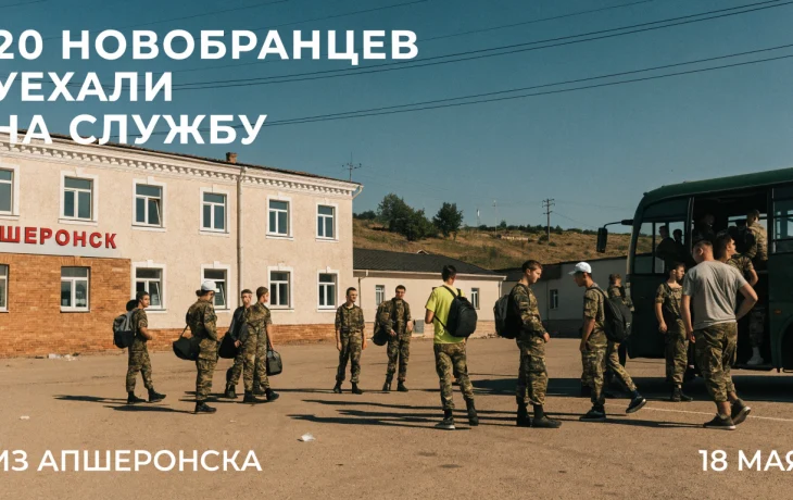 20 новобранцев отправились на службу из Апшеронска 18 мая 20 новобранцев отправились на службу из Апшеронска 18 мая