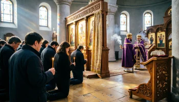 Великопостное торжество на Иоанно-Предтеченском подворье: престольный праздник встретили обретенной святыней Великопостное торжество на Иоанно-Предтеченском подворье: престольный праздник встретили обретенной святыней