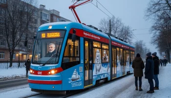 Трамваи в честь исследователей Чилингарова и Крузенштерна вышли на линию в Краснодаре Трамваи в честь исследователей Чилингарова и Крузенштерна вышли на линию в Краснодаре