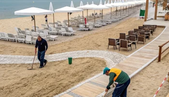 В Приморско-Ахтарске начали раннюю подготовку центрального пляжа к курортному сезону В Приморско-Ахтарске начали раннюю подготовку центрального пляжа к курортному сезону
