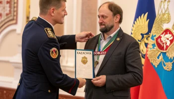 Житель Белореченска награждён медалью «Казачья доблесть» за вклад в общественную деятельность Житель Белореченска награждён медалью «Казачья доблесть» за вклад в общественную деятельность