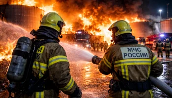 В Армавире потушили крупный пожар на нефтебазе после атаки дронов В Армавире потушили крупный пожар на нефтебазе после атаки дронов